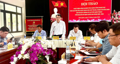 HỘI THẢO PHÁT TRIỂN NÔNG NGHIỆP ỨNG DỤNG CÔNG NGHỆ CAO  XÃ ĐỊNH QUÁN GIAI ĐOẠN 2026 - 2030